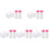 5 Sets Nail Polish Remover Wipes Pads With Empty Bottle 2