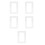 5Pcs Transparent Acrylic Screwless Light Switch Frame Cover for Decor 9