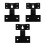 3Sets Black Iron Speaker Wall Hook Bracket for Home Audio Equipment 4