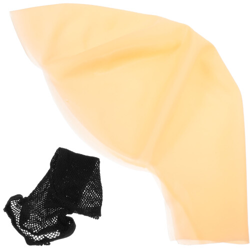 3 Sets Latex Bald Caps Mesh Wig Caps For Cosplay Performance 1