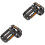 4Pcs Pedals Components Black Lightweight Wide Foot Surface 5