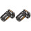 4Pcs Pedals Components Black Lightweight Wide Foot Surface 4