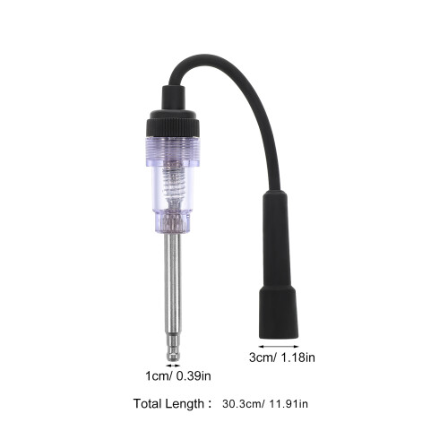 2 Pcs Inline Spark Plug Ignition Tester Two Hole Black 1