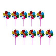 9pcs Painting For Boys And Girls Boys And Girls Toys Wooden Blank Hand Basket Diy Graffiti Craft