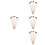 24 Pcs Wooden Rubber Mallets For Percussion Instruments 7