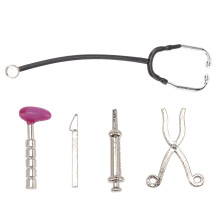 3 Sets Mini Doctor Tools With Stethoscope And Syringe For Doll House