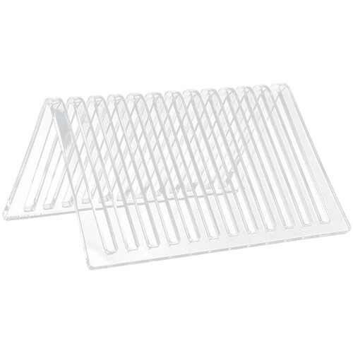2Pièces Organisateur Cd Vinyle Transparent Design Moderne Stable 1