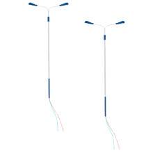 8Stk Miniature Straßenlampen Farbige Lampe Modell Für Mini Garten