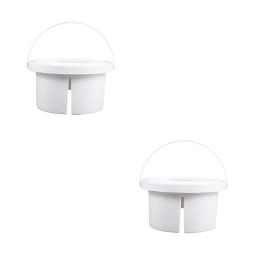 2 Pcs Paint Brush Basin With Holder And Color Tray 2