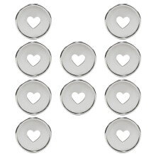 50Pièces Disques De Argentés Pour Agenda Étudiant Résistant