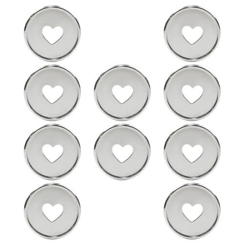 50Stk Runde Bindescheiben Silber Für Stabile Büro-Planer Clips
