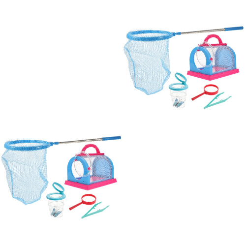 2 Sets Critter Catcher Bug Cage With Magnifying Glass For Kids 2
