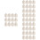 200 Pcs Plastic Fence Post Cap Cover Replacement 7