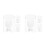 6Pcs Space Saving Plastic Remote Control Storage Box Wall Mount Holder 10