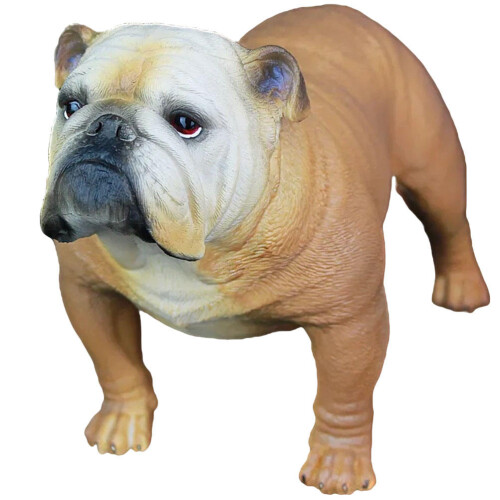 bulldog figur modell desktop verziert simulation