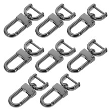 8Pcs Black Zinc Alloy Metal Buckles for Bag Strap Durable Snap Hook