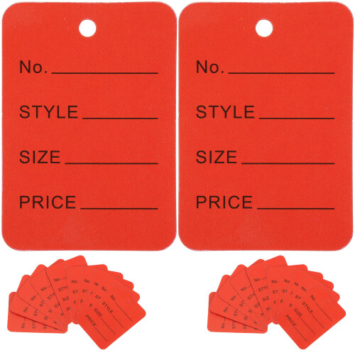 2000 Pcs Paper Price Tags Small Hanging Labels For Store 2