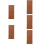 4pcs Solid Wood Small Decor European Style Rail Baluster Dining Table Decor 10