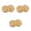6 Pcs Solid Brass Paperweight For Chinese Calligraphy And Office Use 3