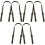 6 Pcs Synthetic Handbag Handles Durable Tote Strap Deep Coffee 4