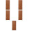 4pcs Solid Wood Small Decor European Style Rail Baluster Dining Table Decor 7
