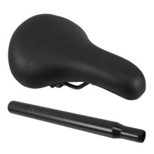 Kids Bike Seat Cushion with Seatpost Tools Soft Saddle Pad