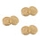 6 Pcs Solid Brass Paperweight For Chinese Calligraphy And Office Use 5