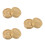 6 Pcs Solid Brass Paperweight For Chinese Calligraphy And Office Use 4