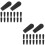 40Pcs Black Claw Machine Claw Sleeves Replacement Plastic Protectors 8
