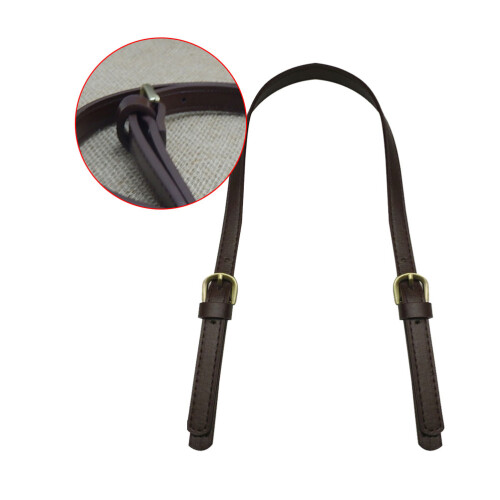 6 Pcs Synthetic Handbag Handles Durable Tote Strap Deep Coffee 1