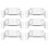 30Pcs Multifunctional Aluminum Hard Hat Headlamp Mount Clips Silver 2