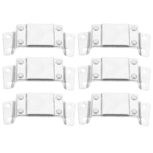 30Pcs Multifunctional Aluminum Hard Hat Headlamp Mount Clips Silver 1
