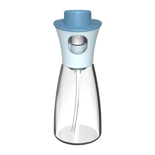 3Pcs Blue Kitchen Oil Spray Bottle Glass Practical Oil Control 1