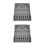 2St Compact ABS Opslagrek Grijs Non-Slip Kappersstand 4