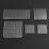 10 Pcs Transparent Acrylic Stamp Blocks With Grid 10