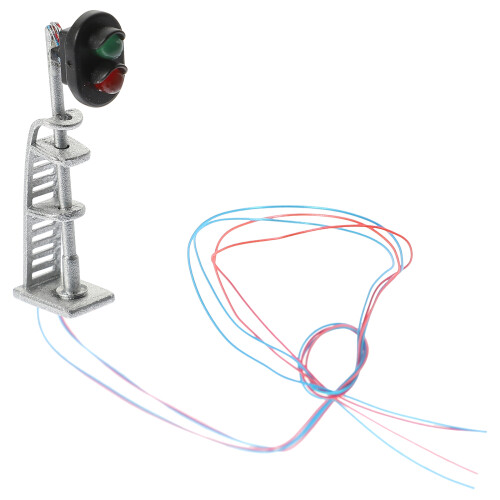 2Stk Mini Signalsignal Silber Sandtisch Für Mini-Landschaft 2
