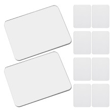 20Pcs Self-Adhesive Acrylic Phone Mirror Stick on Portable Silver Slim