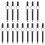 15Pièces Stylos À Sublimer Noir Pour Usage 4