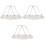 3Pcs Stainless Steel Toaster Rack Silver Kitchen Toast Warming 4