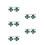 Vierbladige Shamrock Cufflinks Van Legering 7