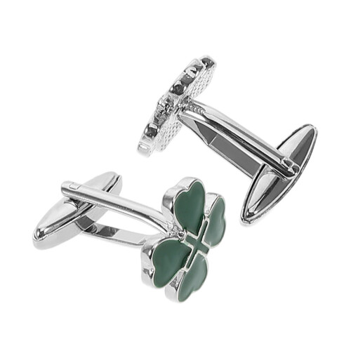 Vierbladige Shamrock Cufflinks Van Legering 1