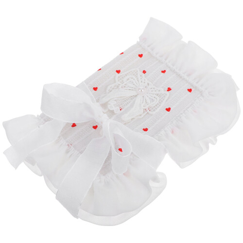 5Pcs Fabric Notebook Cover With Bowknot And Heart Design