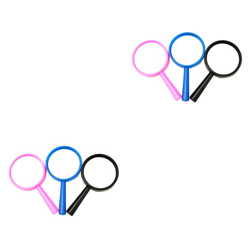 24 Pcs 0.2X Plastic Handheld Mini Magnifying Glass For Kids 2