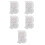 5Pcs Fabric Notebook Cover With Bowknot And Heart Design 8