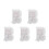 5Pcs Fabric Notebook Cover With Bowknot And Heart Design 6
