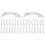 40 Pcs Replaceable Bike Reflectors Reflective Warning Signs 2