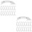 40 Pcs Replaceable Bike Reflectors Reflective Warning Signs 6