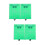 4 Pcs Green Floor Target Plate With Stand For Leveling 7