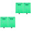 4 Pcs Green Floor Target Plate With Stand For Leveling 4