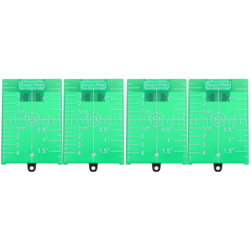 4 Pcs Green Floor Target Plate With Stand For Leveling 2